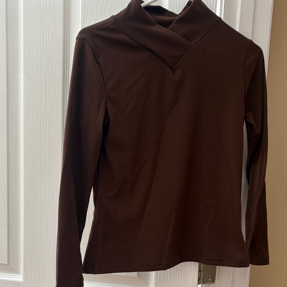 Elegant Brown Women's Top